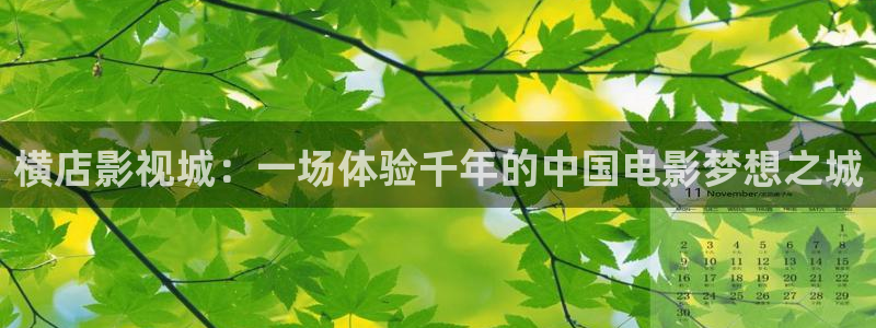全能影视网页版：横店影视城：一场体验千年的中国电影梦想之城